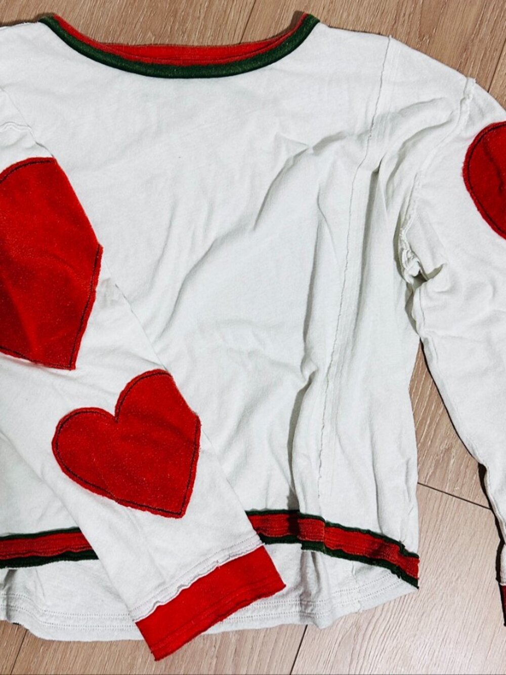 We The Free White Heart Patch Top XS